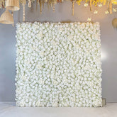 Lofaris Artificial White Flower Wall Bridal Shower Decor